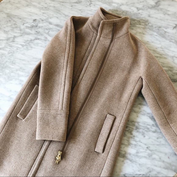 J. Crew Jackets & Blazers - J.Crew Sand Stadium Cloth Cocoon Coat Size 2